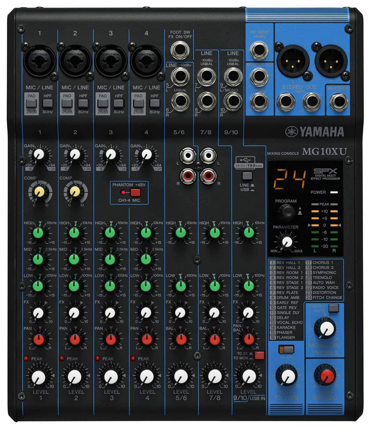 Yamaha MG10XU 10USB，