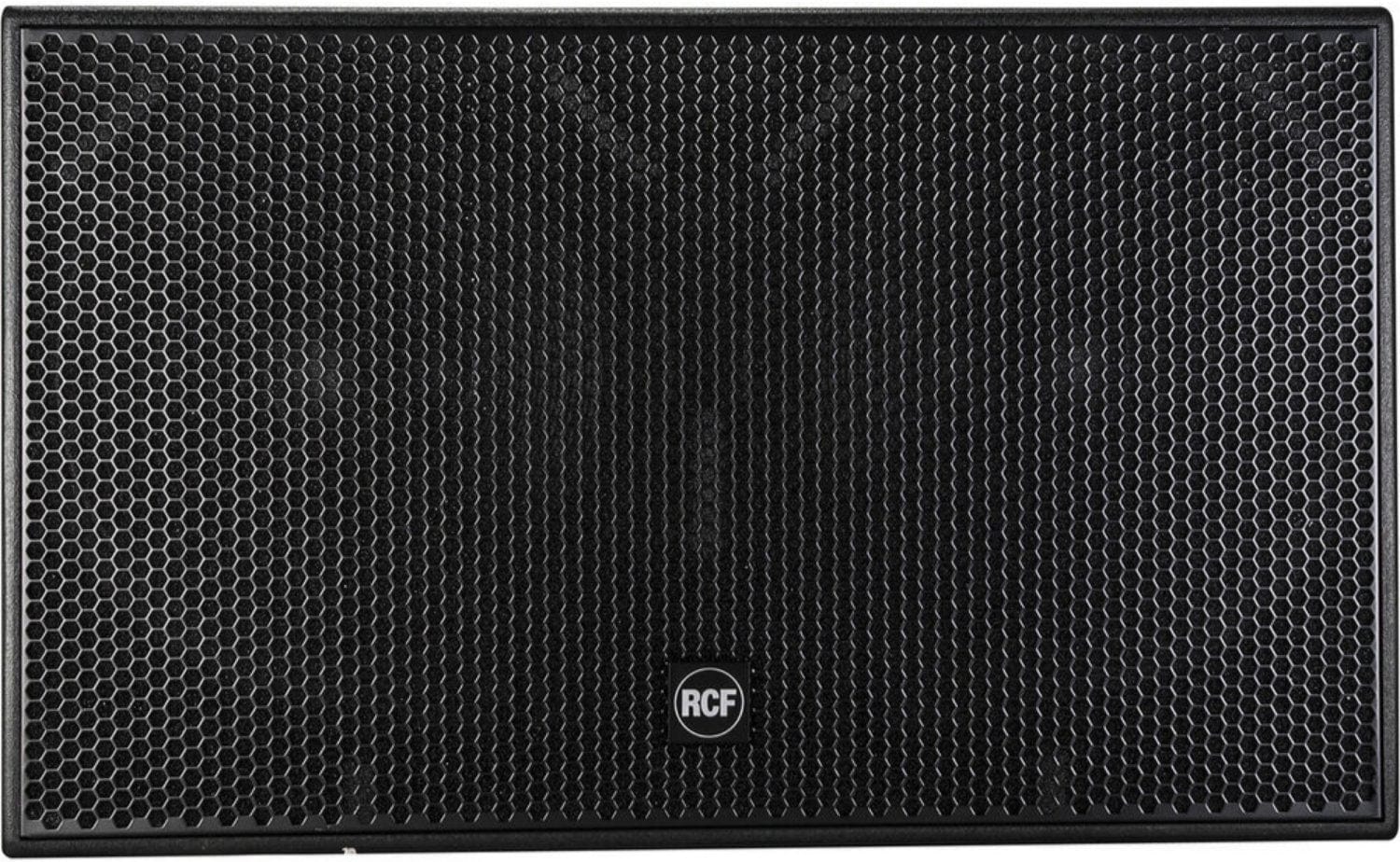 RCF S 8028 II 3000 Watt RMS Dual 18-Inch Passive Bass Reflex Subwoofer - Black