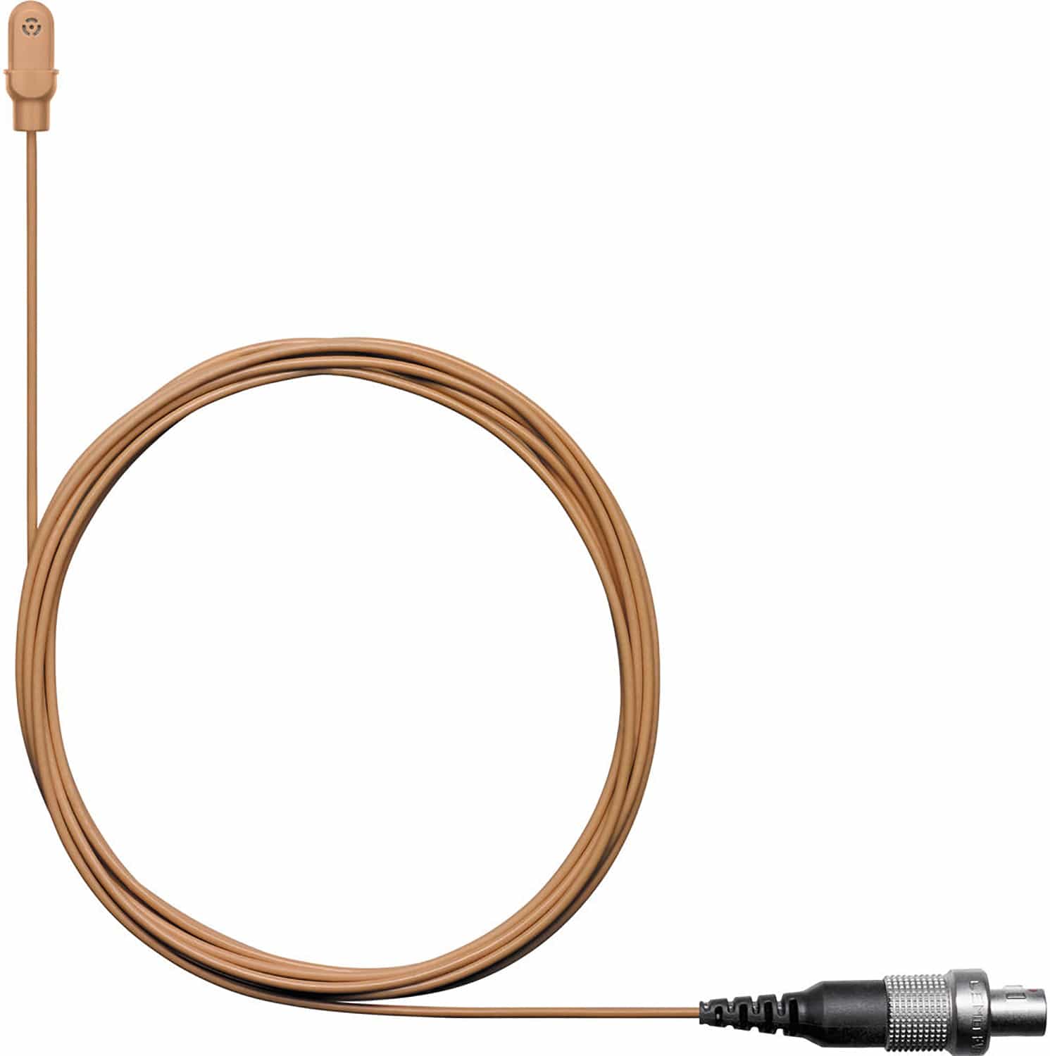 Shure DL4C/O-LM3-A DuraPlex Omnidirectional Waterproof Subminiature Microphone - LEMO3 Plug - Cocoa