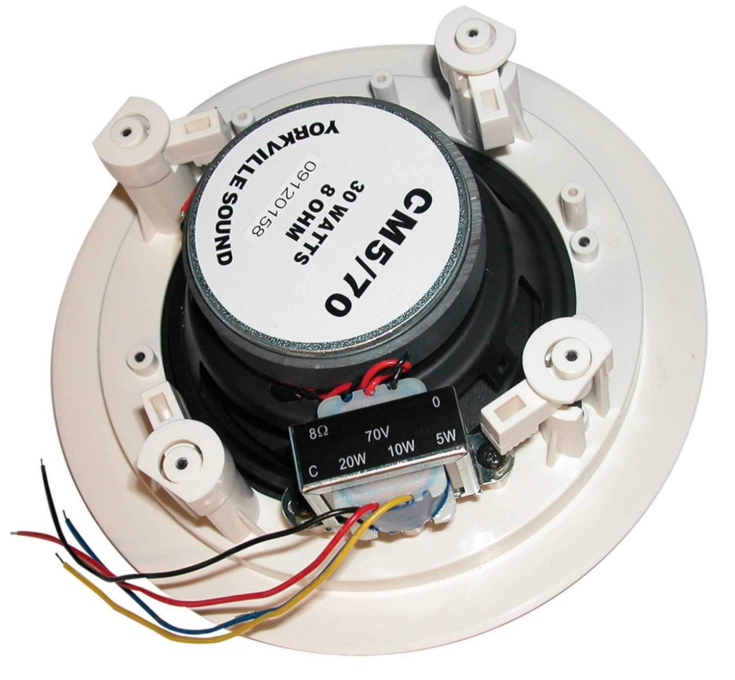 Yorkville CM5-70 High-Performance Mini Ceiling Speaker for Immersive Sound