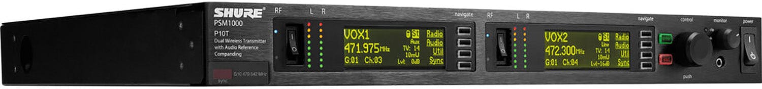 Shure P10T-H22 Dual Rack Wireless Transmitter - The Ultimate Solution for PSM1000 Personal Monitor System