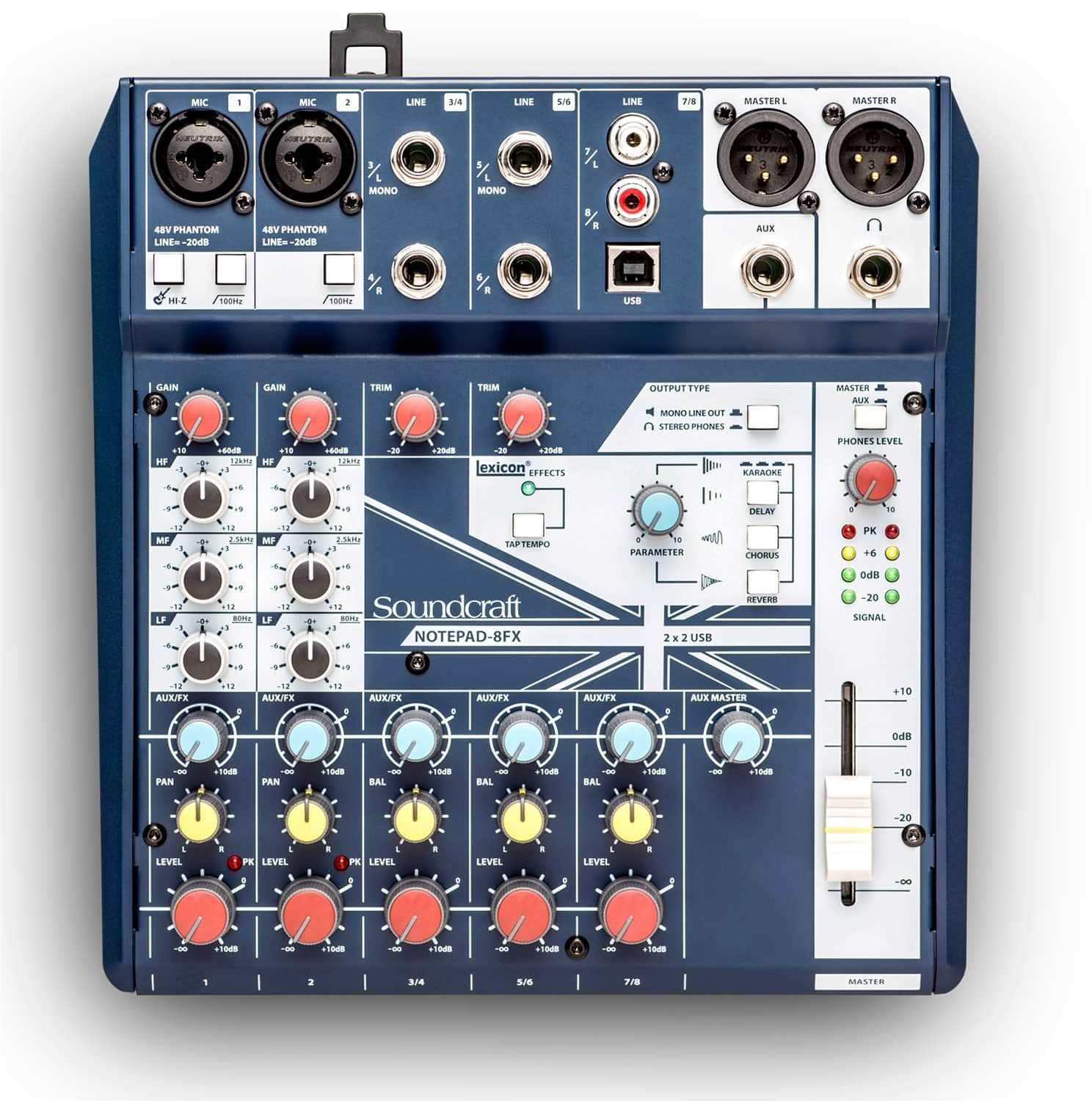 Soundcraft Notepad-8FX 8：USB