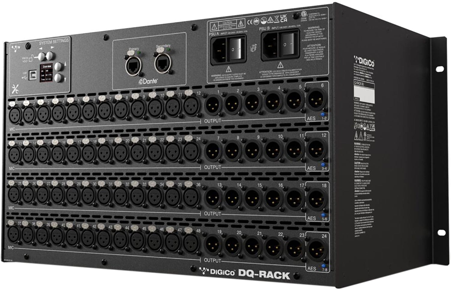 DiGiCo DQ DANTE Rack: Unleash Seamless DANTE Connectivity