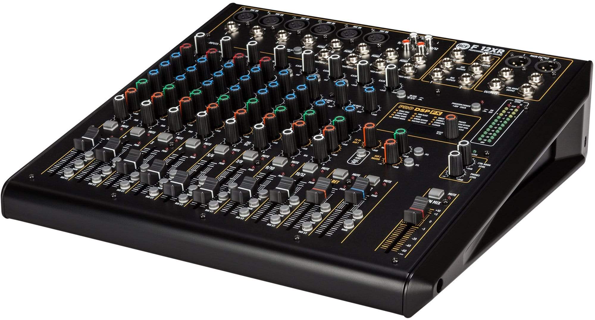 RCF F12-XR Professional 12-Channel Mixer with FX and Recording