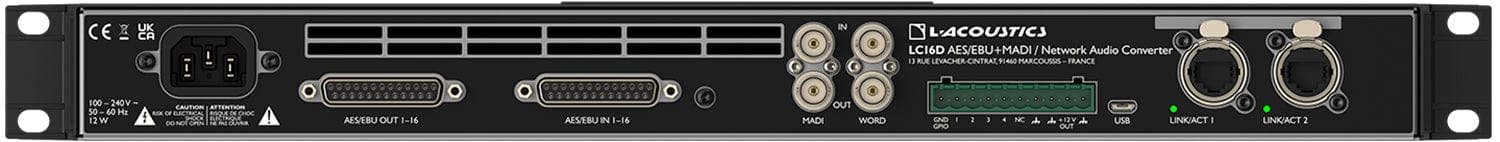 L-Acoustics LC16D Digital Audio Converter: The Ultimate Solution for Seamless Audio Connectivity