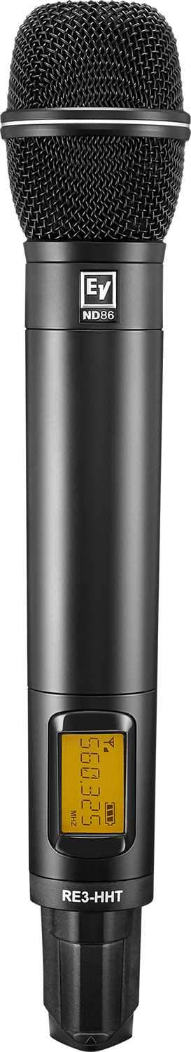 Electro-Voice RE3-HHT86-6M Handheld ND86 Wireless Mic Transmitter - Your Vocal Performance & Presentation Powerhouse