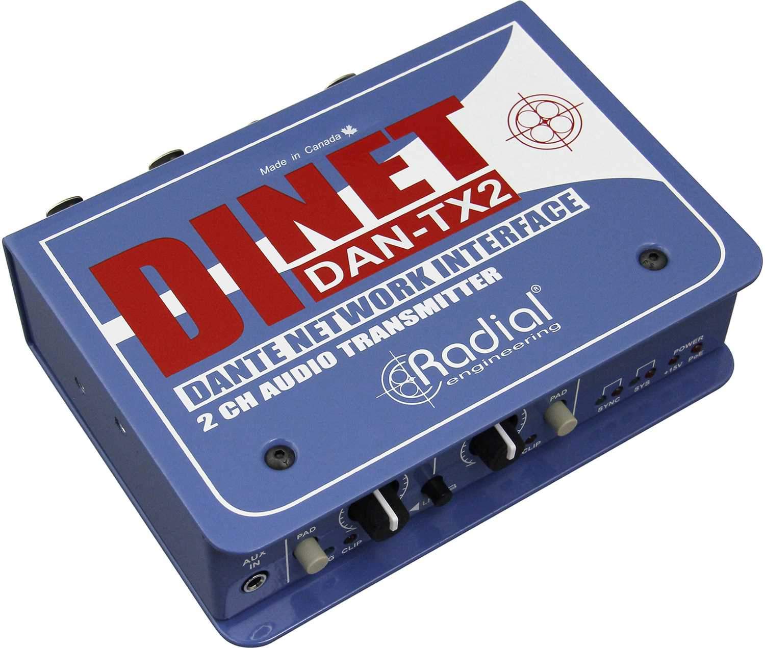 Radial DiNet DAN-TX2: Your Gateway to Seamless Dante Network Audio Transmission