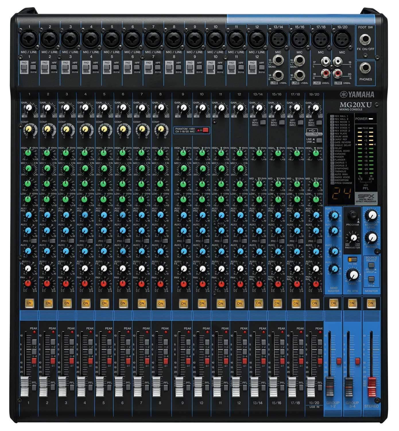 Yamaha MG20XU Professional 20-Channel Mixer with USB Interface - Elevate Your Sound