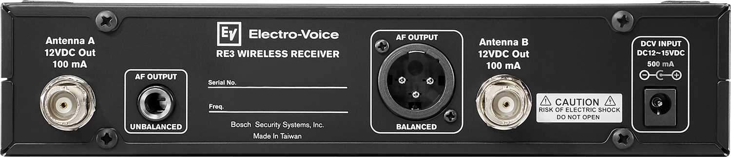 Electro-Voice RE3-RX-5L Professional Half Rack Receiver