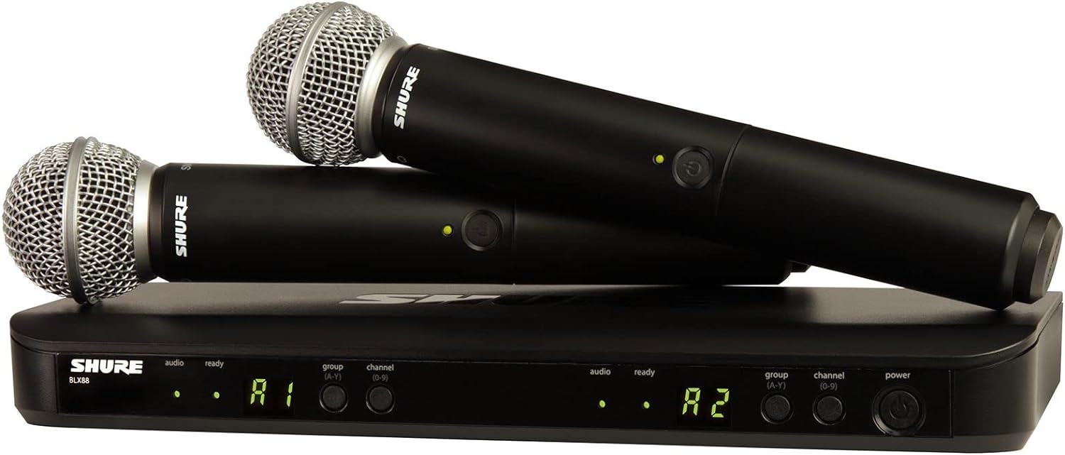 Shure BLX288 Wireless Dual Vocal System - Unleash Your Performance with 2x SM58 in H11 Band