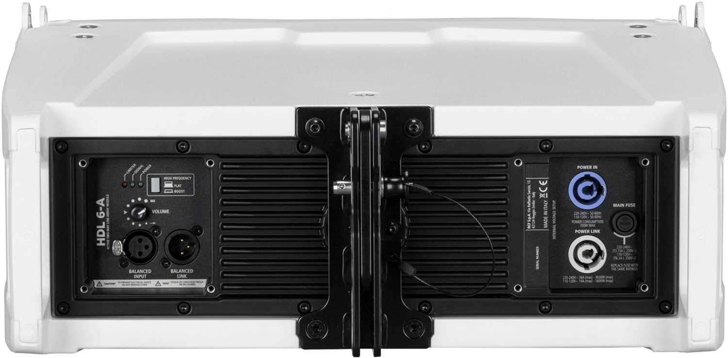 RCF HDL6-A W White Powerhouse Line Array Module