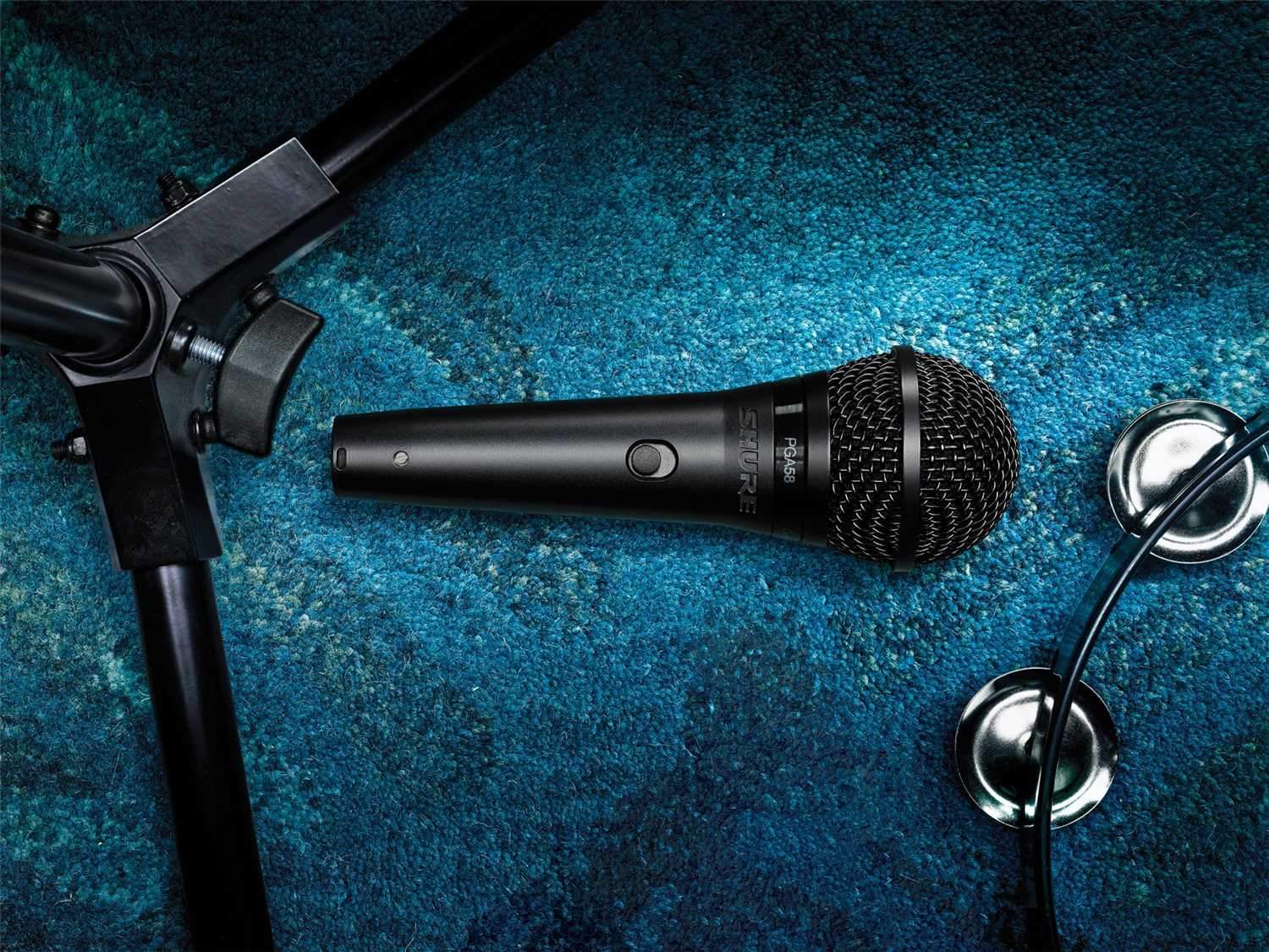 Shure PGA58-QTR Professional Dynamic Vocal Microphone with XLR-QTR Cable - Your Vocal Performance Essential