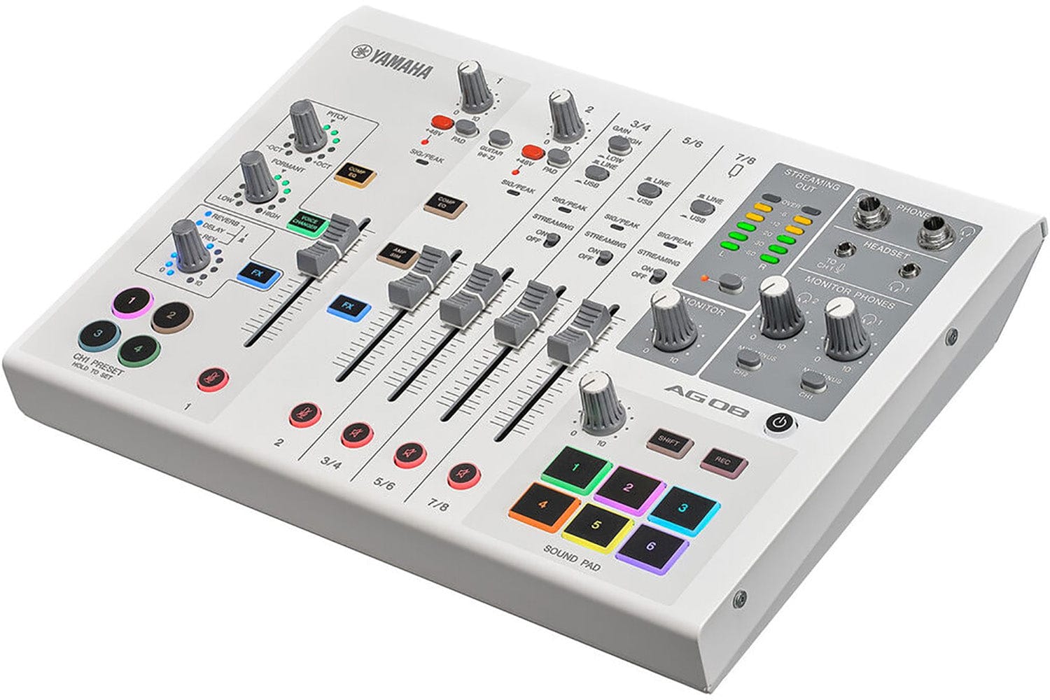 Yamaha AG08-W 8/USB，IOS/Mac/PC - 