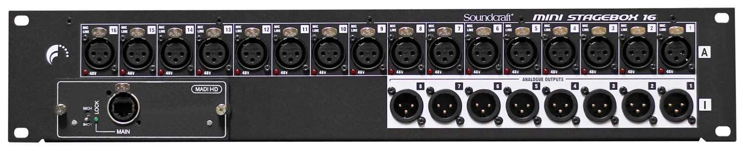 Soundcraft Mini Stagebox 16: Your Ultimate Digital Stagebox with MADI Card