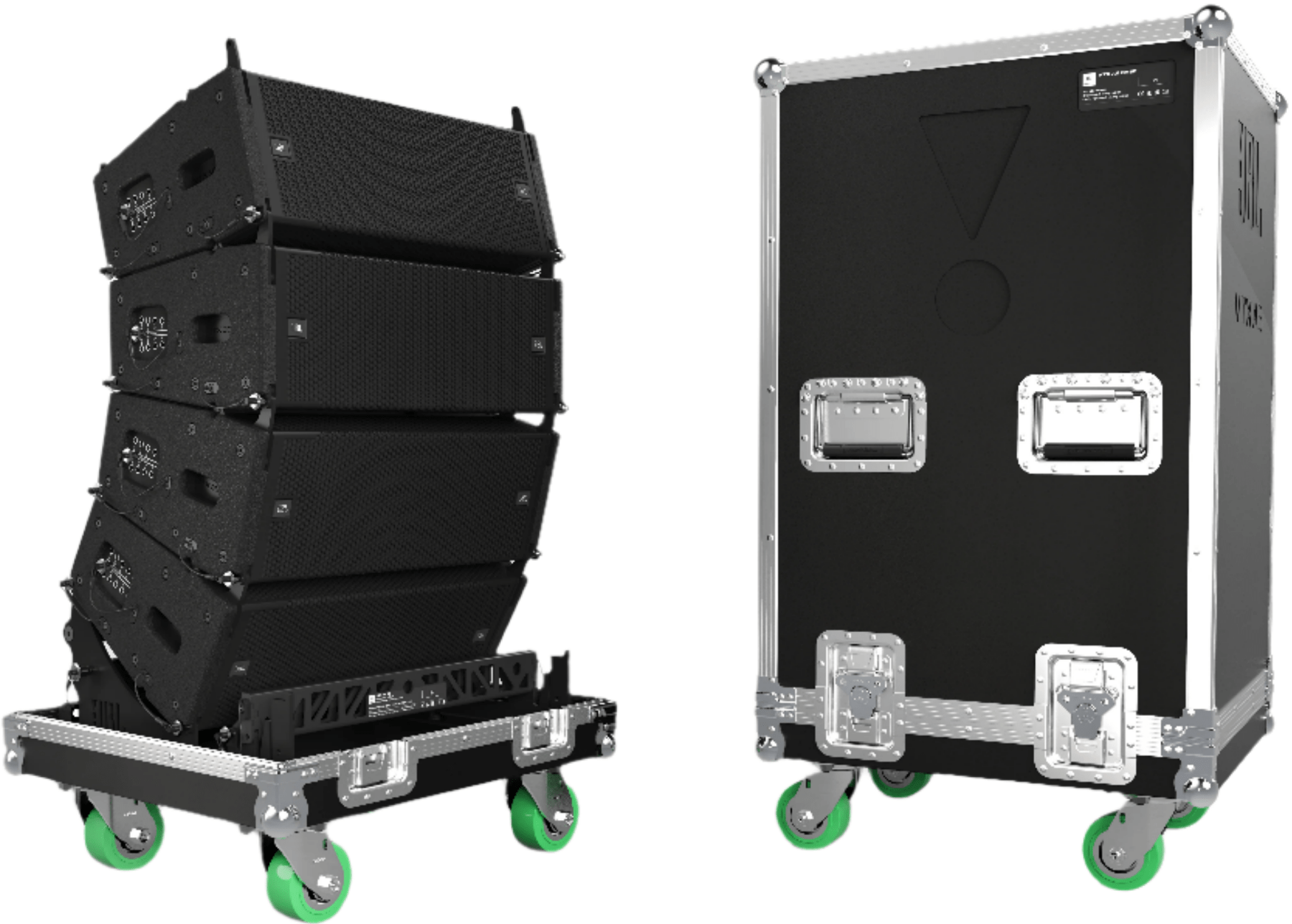 JBL P3319MX VTX A6 Complete Case with 4 Speakers - Ultimate Speaker Transport Solution