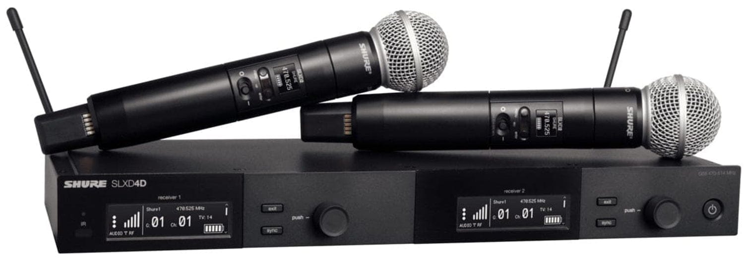 Shure SLXD24D/SM58 H55 Dual Wireless System: Rock-Your-Performance Powerhouse with SM58