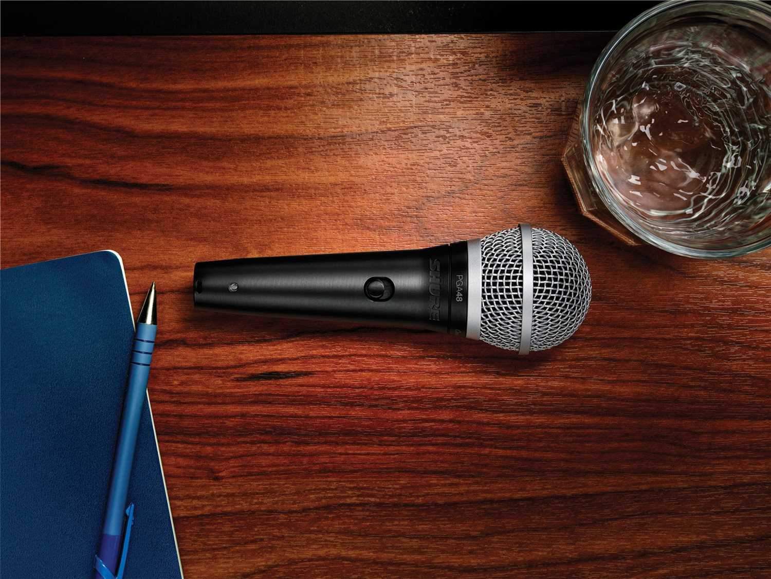 Shure PGA48-LC Dynamic Vocal Microphone - Cable-Free for Clear, Noise-Free Performance