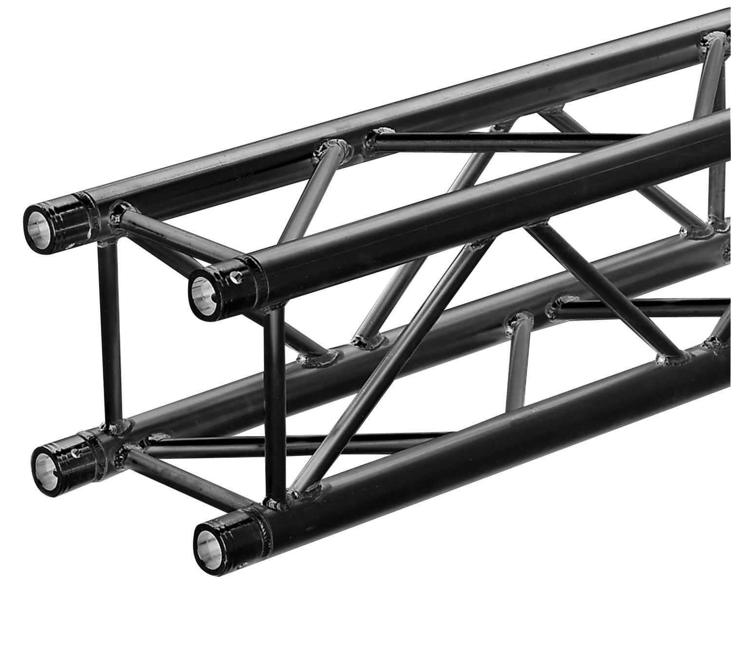 12-Inch Square F34 Black Straight Truss - 4.92Ft