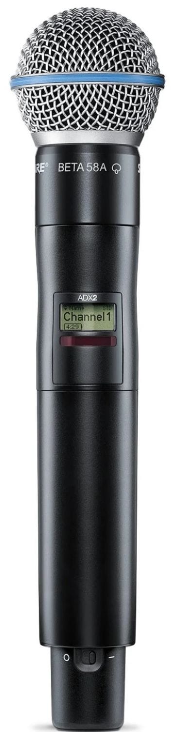Shure Axient ADX2/B58 Handheld Wireless Microphone Transmitter - The Ultimate in Performance (K54 Band)