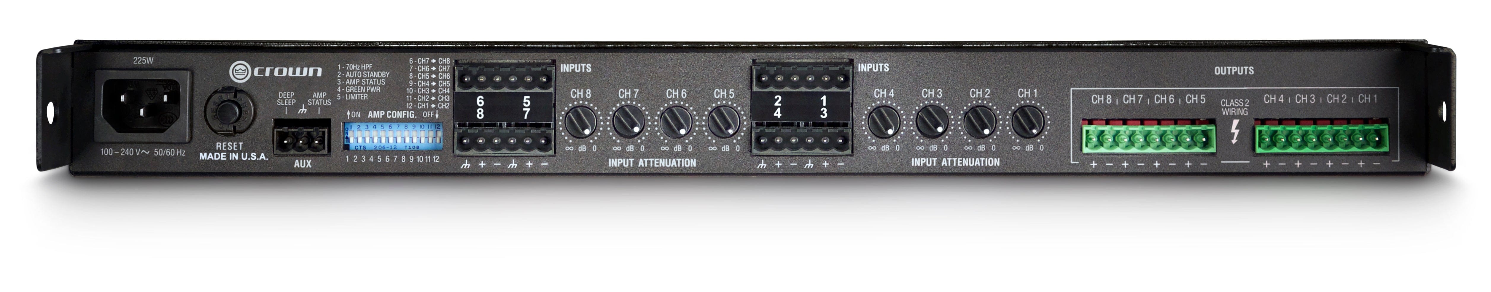 Crown CT875 8-Channel Rackmount Power Amplifier - Your Audio Powerhouse