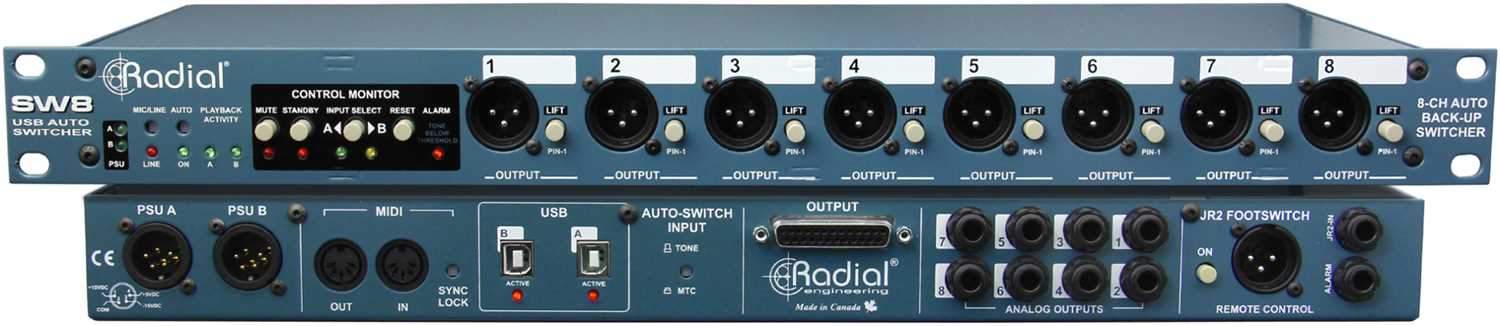 Radial SW8-USB 8USB