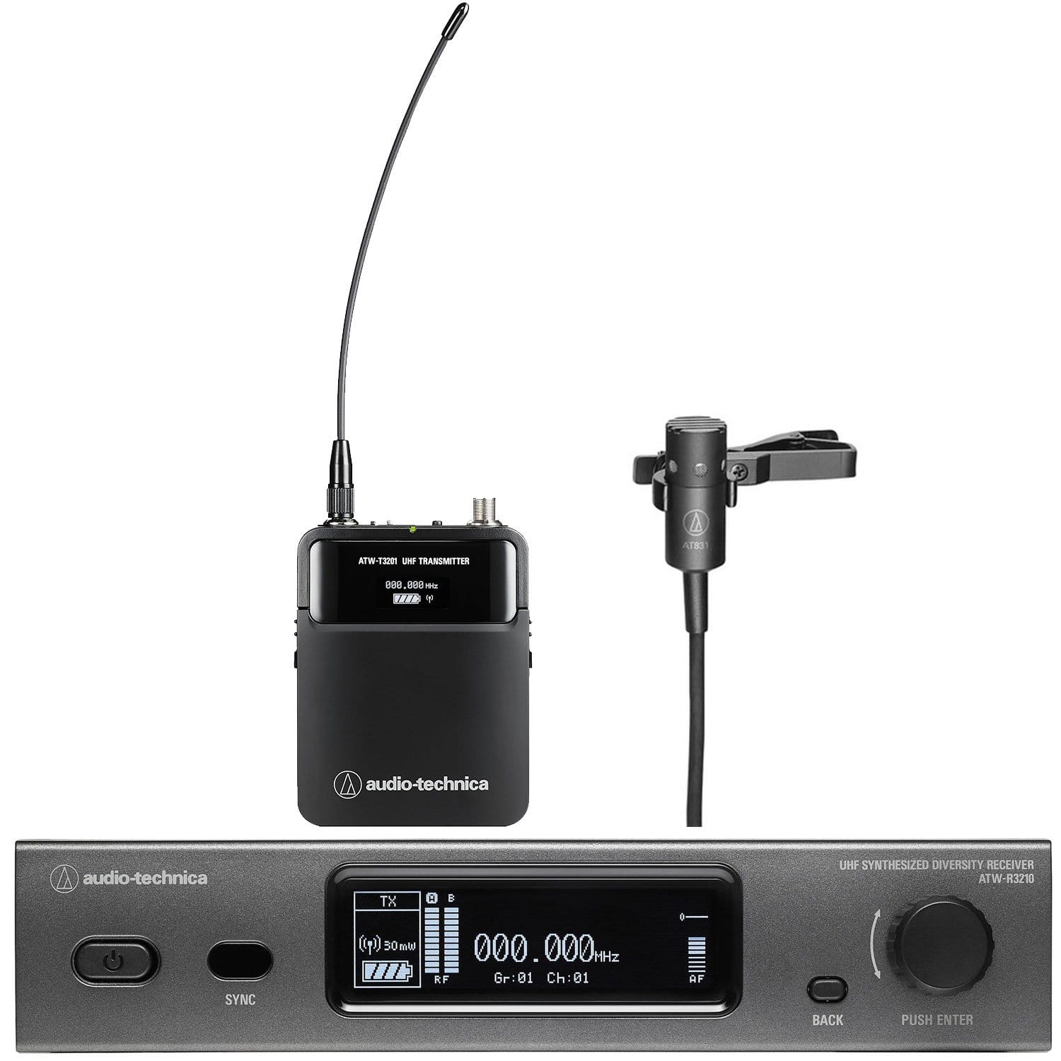 Audio Technica ATW-3211-831DE2 3000 Series Wireless Lavalier Mic System - The Ultimate Sound Solution