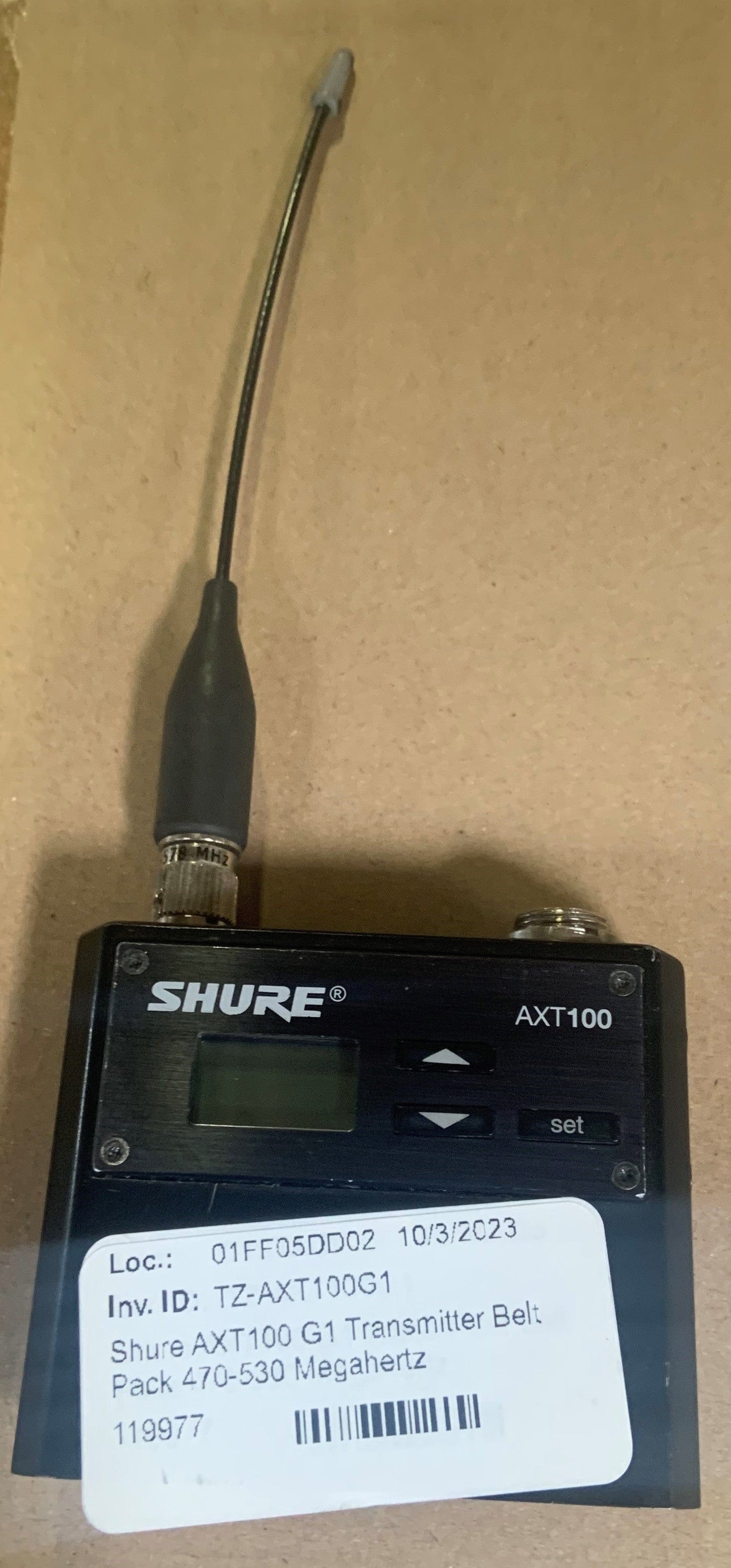 Shure AXT100 G1 Transmitter Belt Pack: Your Ultimate Wireless Audio Solution