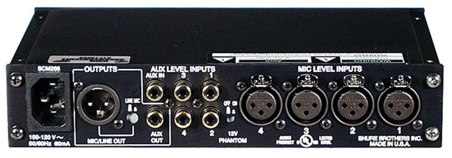 Shure SCM268 4 Channel Phantom-Powered Microphone Mixer