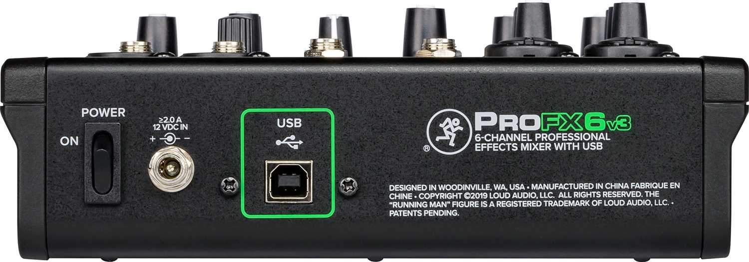 Mackie ProFX6v3 USB 6 - ！