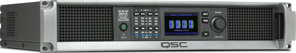 Q-SYS CX-Q 8K4 4-Channel High-Power Network Amplifier