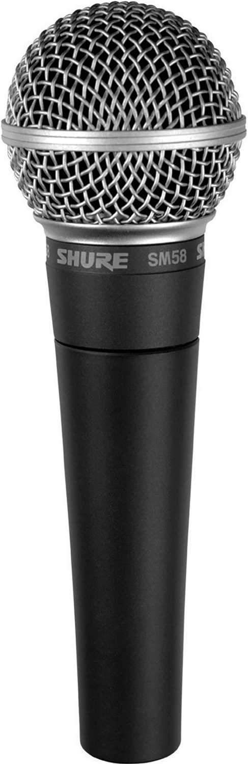 Shure SM58 Cardioid Dynamic Vocal Microphone Bundle - 4 Pack