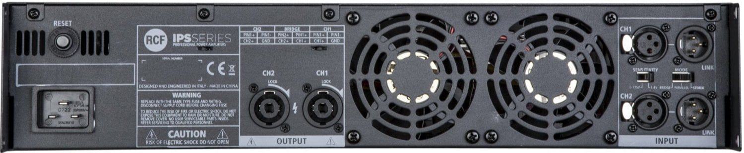 RCF IPS 2700 HD 2-Channel Powerhouse - 2x 1100 Watt