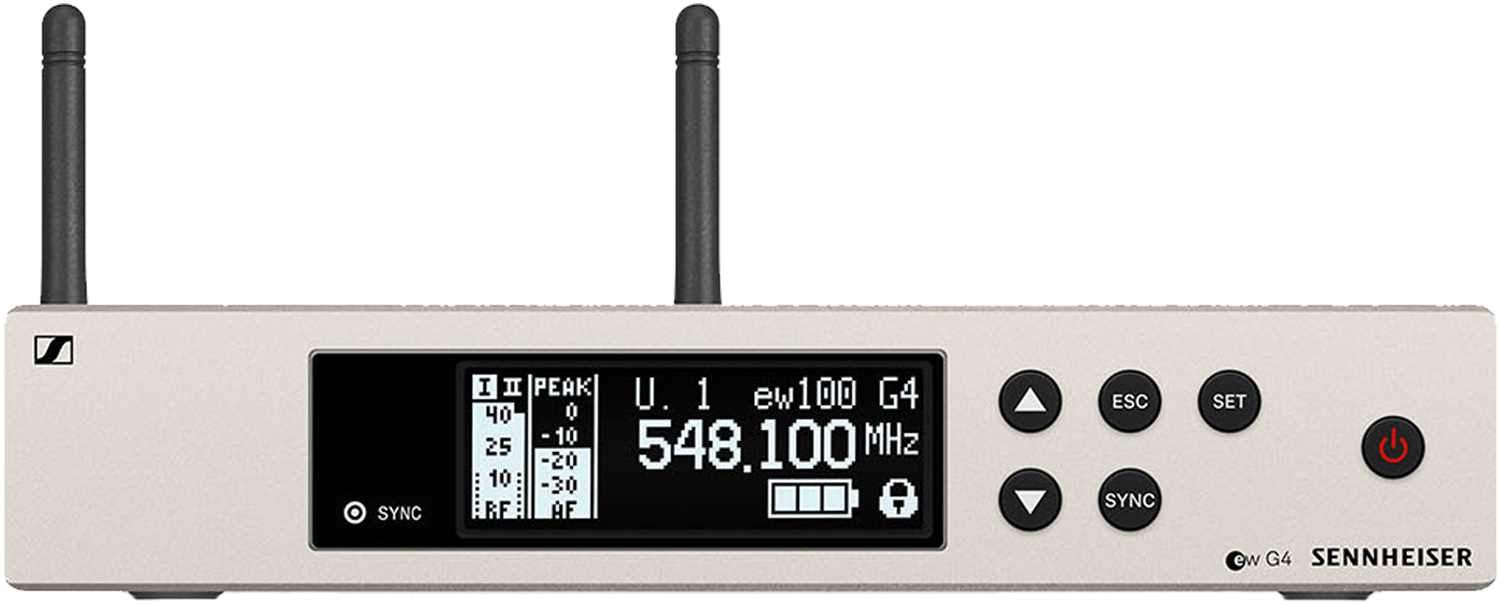 Sennheiser EM 100 G4 Evolution Wireless True Diversity Receiver - The Ultimate Audio Companion