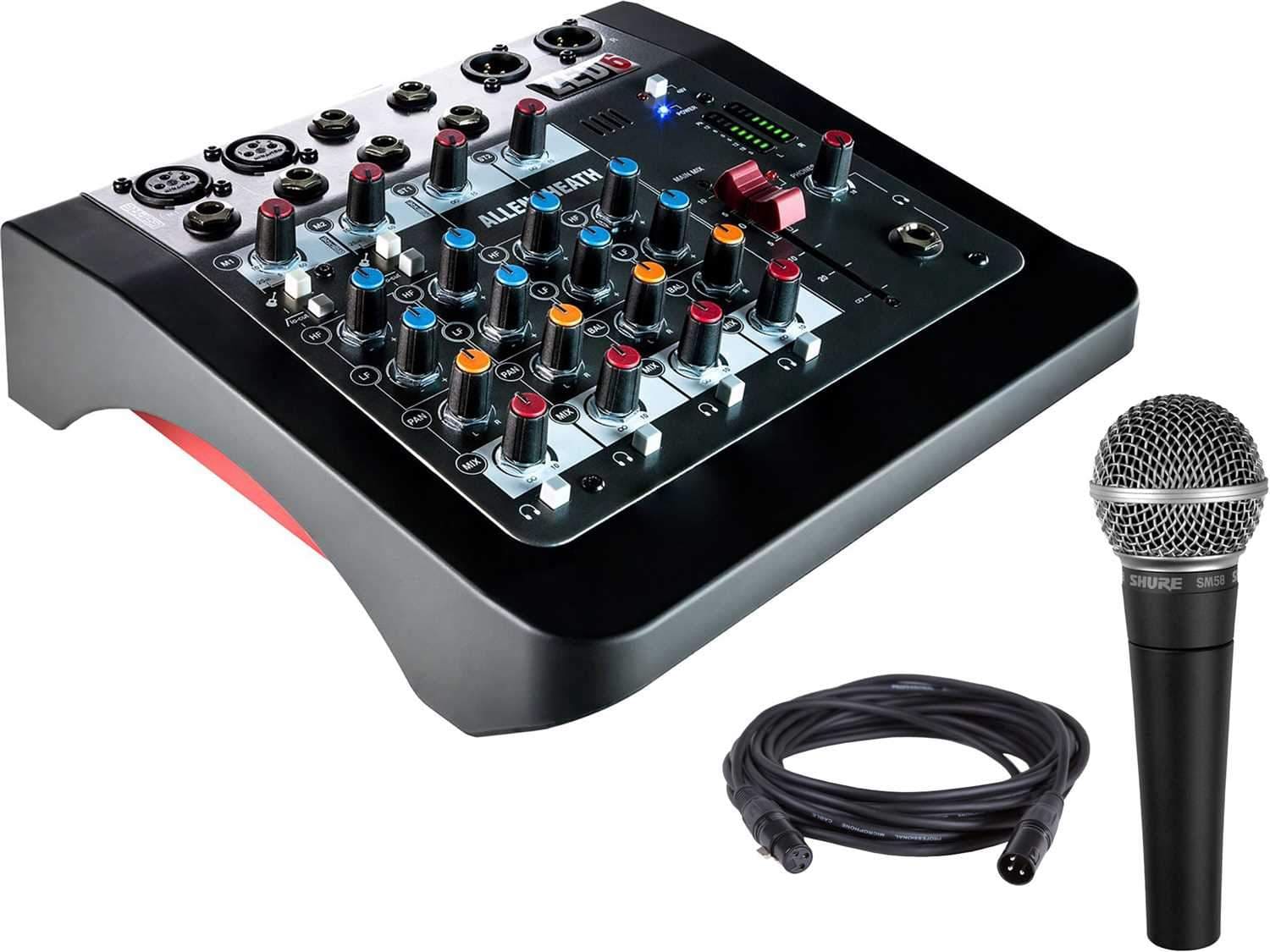 Allen & Heath ZED6 6-Channel Mixer Bundle with Shure Mic - Your Ultimate Audio Companion