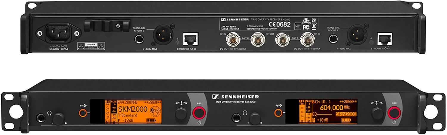 Sennheiser EM-2050-Aw Dual-channel Rack Receiver - Your Ultimate Audio Solution