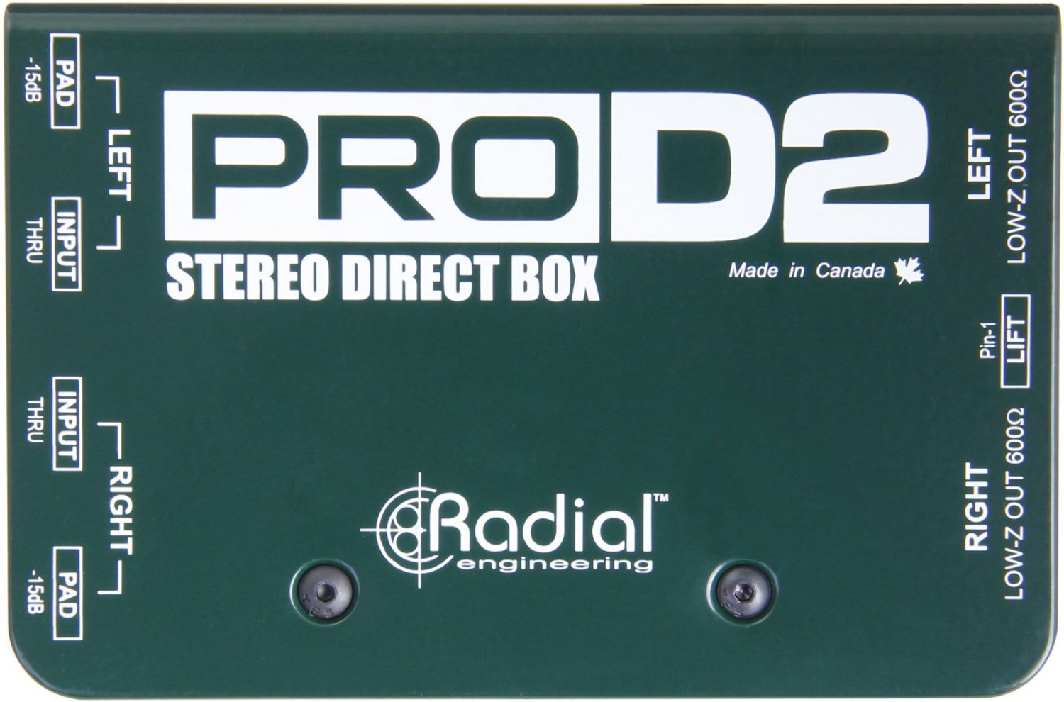 Radial ProD2 Passive Stereo Keyboard Direct Box - The Ultimate Audio Solution