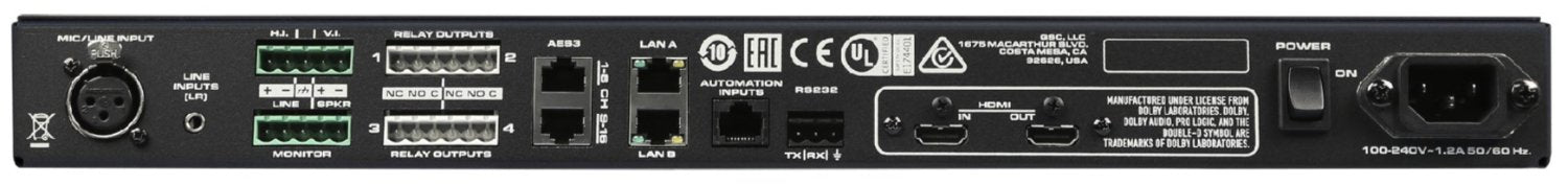 Q-SYS DCIO-H Digital Cinema Audio Processor: Your Gateway to Immersive Cinema Sound