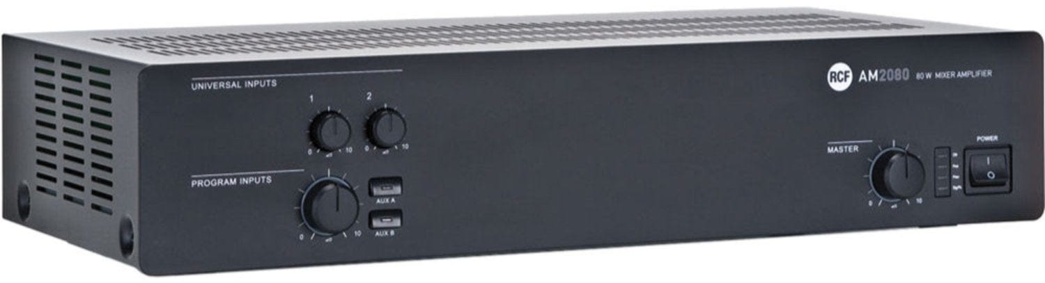 RCF AM 2080 Digital Mixer/Amplifier - 80W RMS Powerhouse for Versatile Sound
