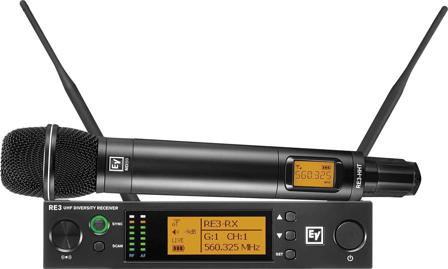Electro-Voice RE3 ND86 6M Wireless Handheld Microphone Set - Your Perfect Vocal & Presentation Companion