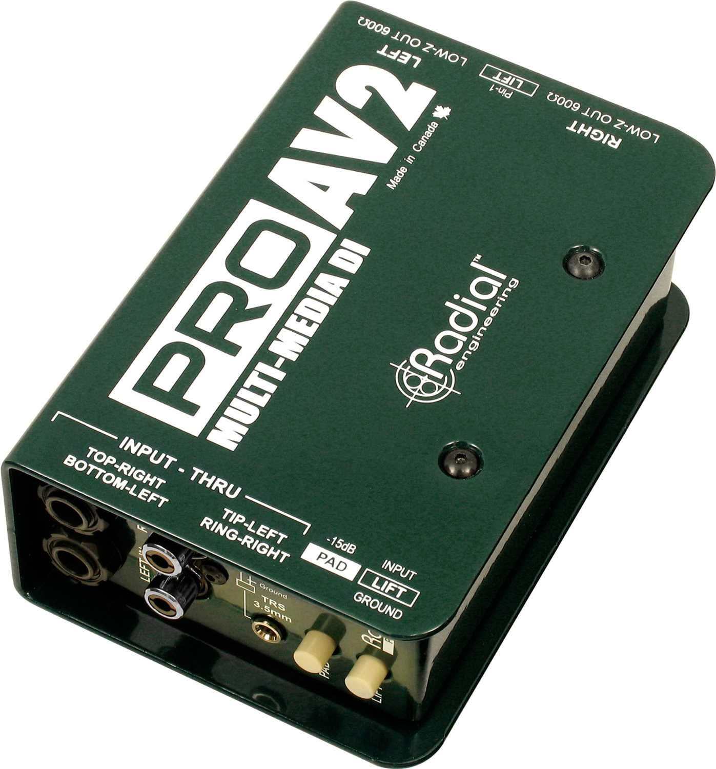 Radial ProAV2 Passive 2-Channel Multimedia DI - Your Ultimate Audio Connectivity Solution