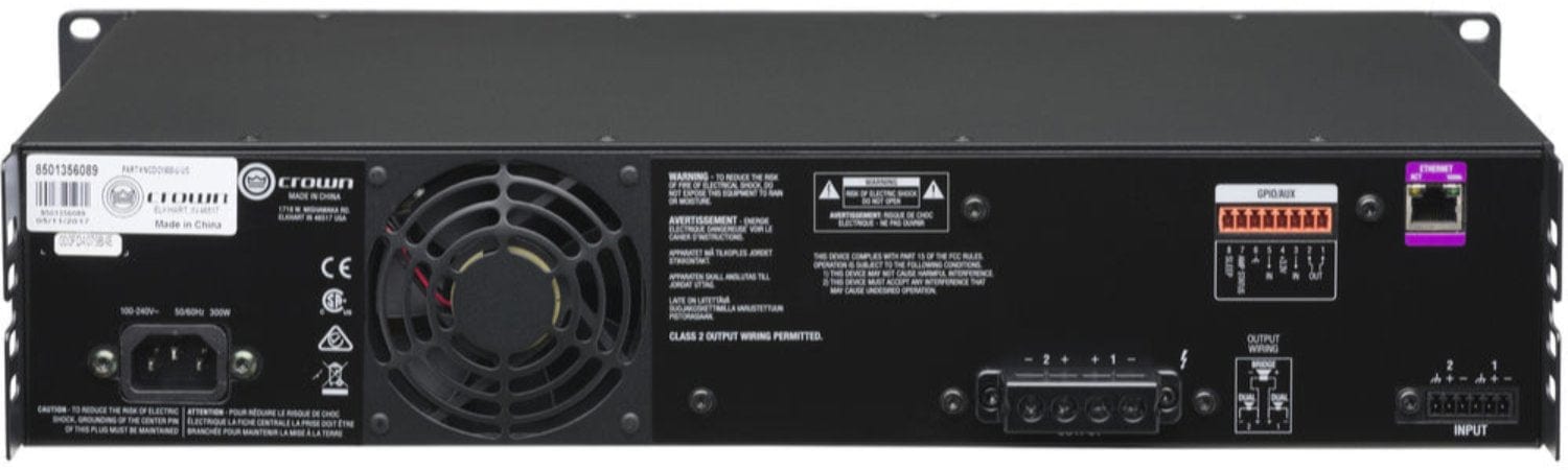 Crown CDi2x600 High-Power 2-Channel Amplifier