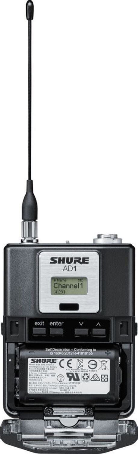 Shure Axient AD1 G57 Band Bodypack Transmitter - Unleash Professional Audio