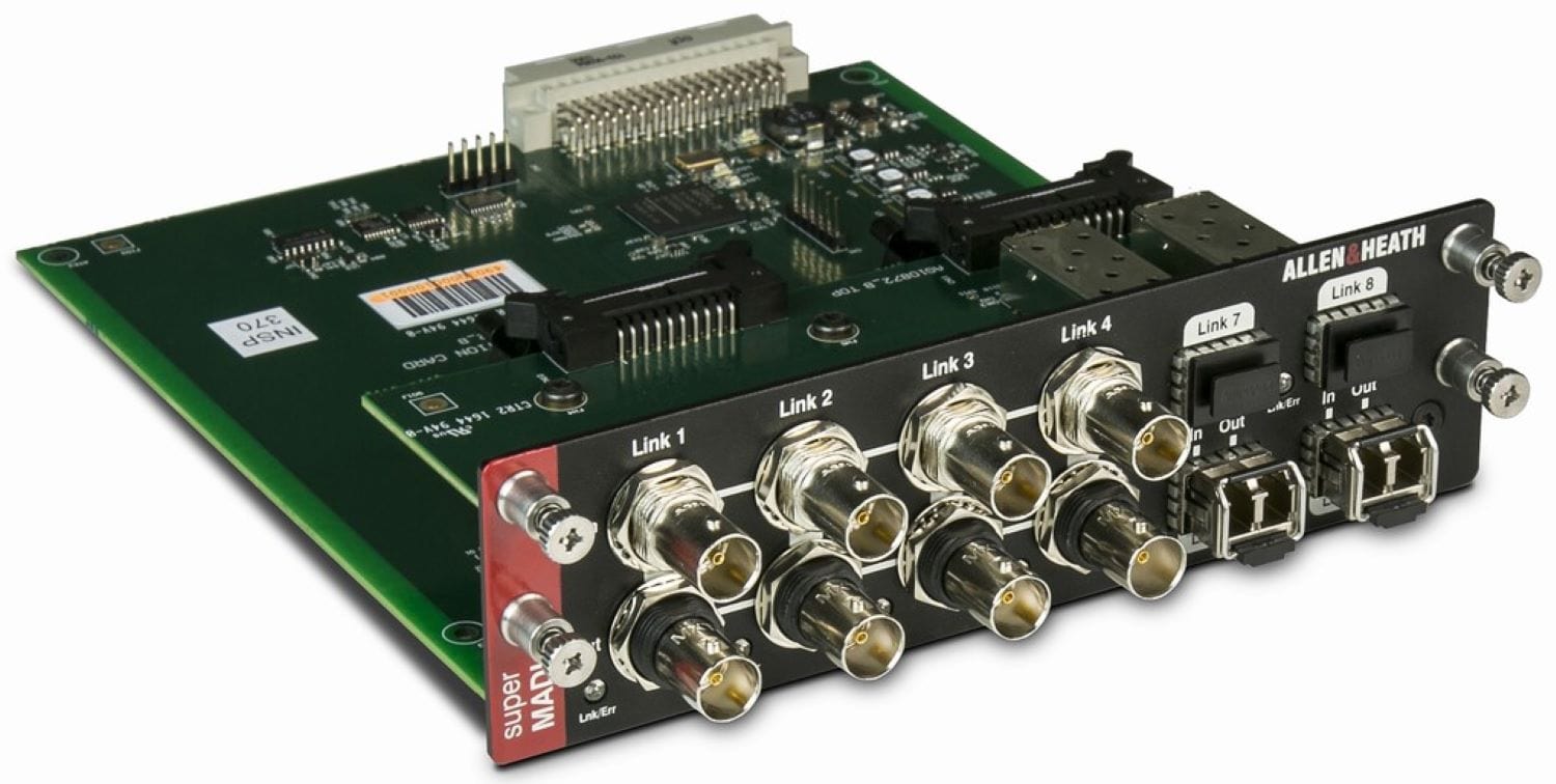 Allen & Heath SuperMADI Audio Networking Card: High - Speed Connectivity for Broadcast and Live Events