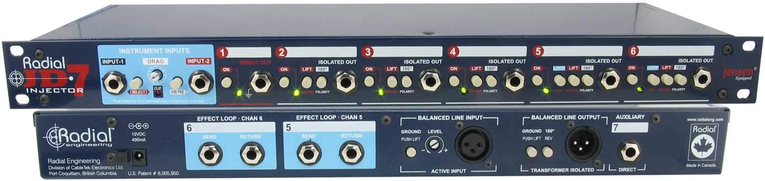 Radial JD7 Pro Guitar Signal Splitter & Distro - Unleash Your Sound