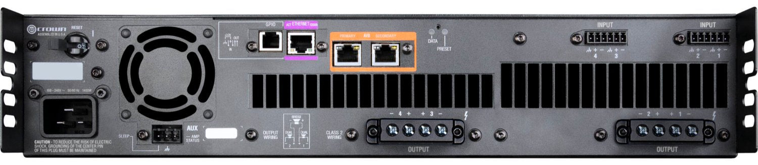 Crown DCI4X1250ND High - Power AVB Network Amplifier