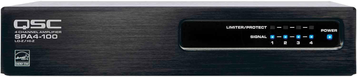 QSC SPA4-100 Energy Star 4-Channel Powerhouse Amplifier