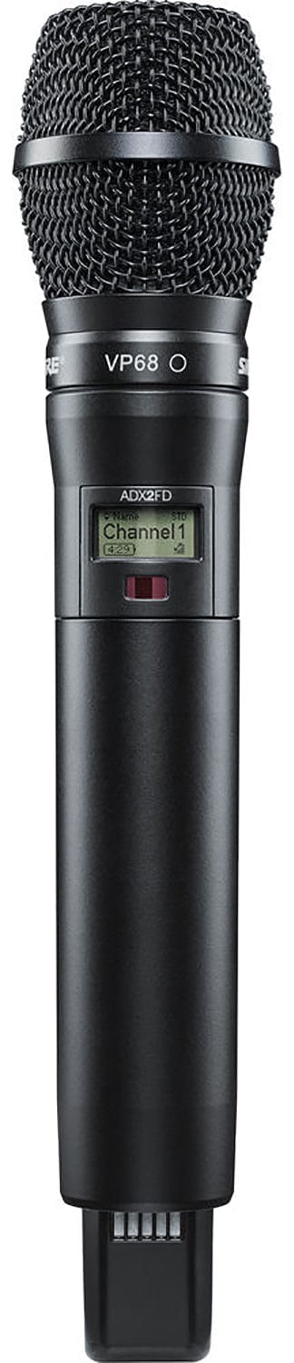 Shure Axient ADX2FD/VP68 Handheld Wireless Microphone Transmitter - The Ultimate in Wireless Performance