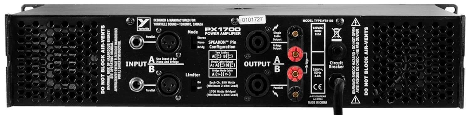 Powerful Yorkville PX1700 Amplifier - Boost Your Sound