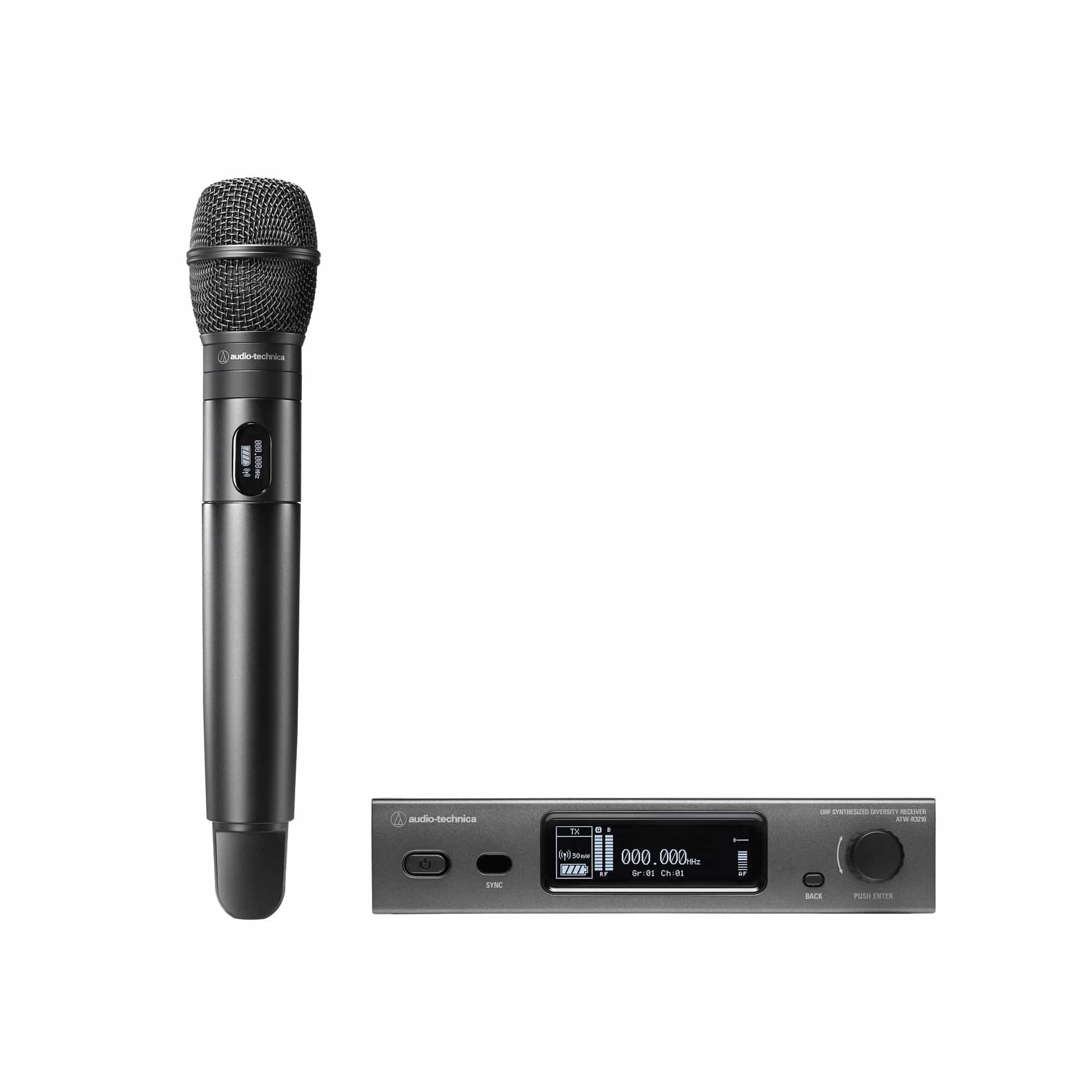 Audio Technica ATW-3212-C710 3000 Series Wireless Handheld Microphone with C710 Capsule - Crystal Clear Sound for Your Performances