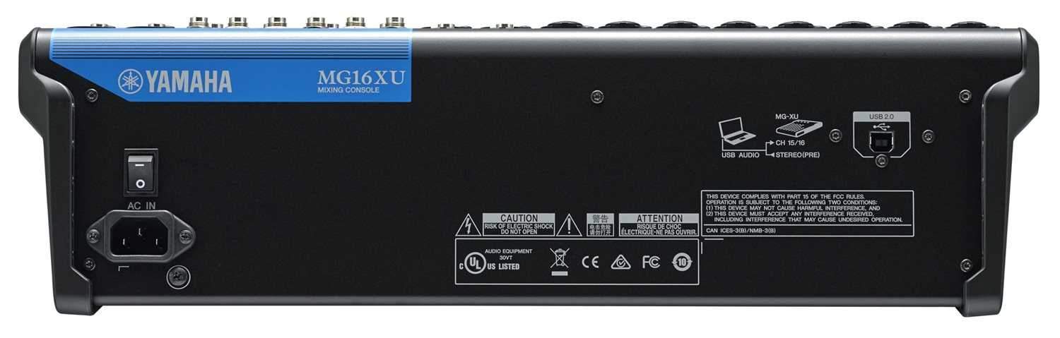 Yamaha MG16XU: The Ultimate 16-Channel Mixer with USB Interface